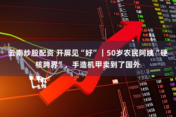 云南炒股配资 开屏见“好”｜50岁农民阿姨“硬核跨界”，手造机甲卖到了国外